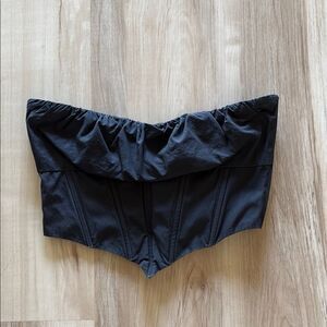 Princess Polly Black Corset Crop Top